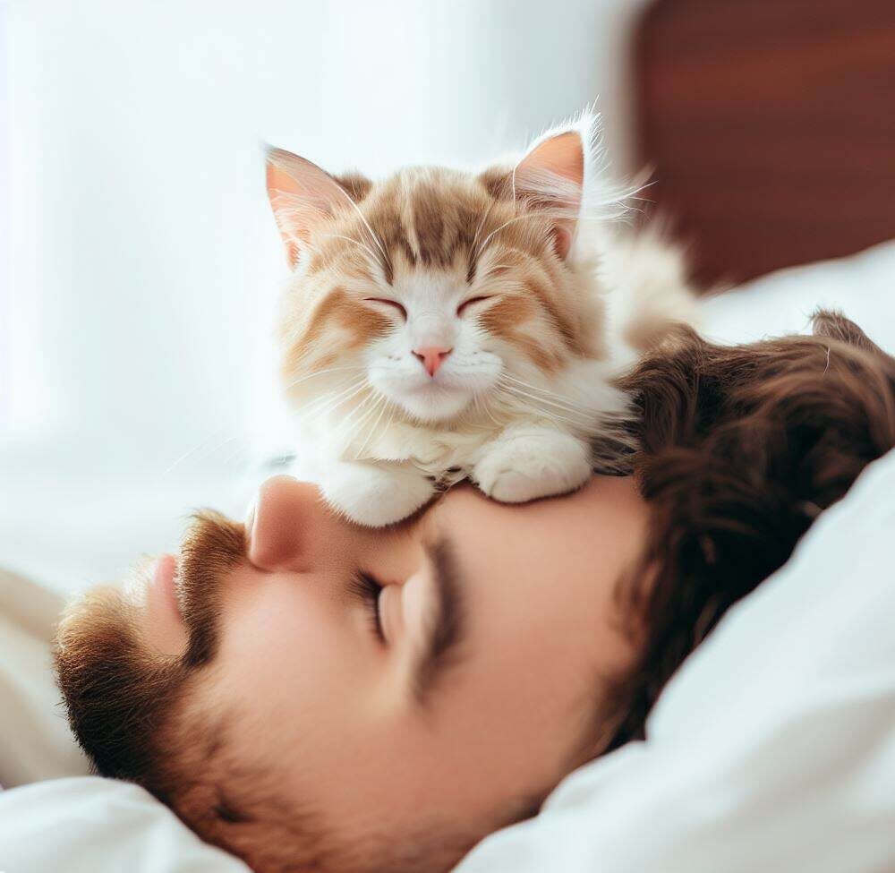 Cat Sleeping Above My Head Meaning Spiritual